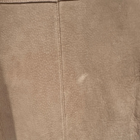 Elegant Tan Fur-Trimmed Women's Coat - Picture 6 of 6